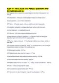 RLGN 104 FINAL EXAM 2026 ACTUAL QUESTIONS AND ANSWERS GRADED