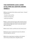 TCEQ WASTEWATER CLASS D LICENSE ACTUAL PAPER 2026 QUESTIONS ANSWERS GRADED A&plus;