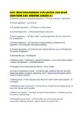 SAFE CRISIS MANAGEMENT EVALUATION 2026 EXAM QUESTIONS AND ANSWERS GRADED