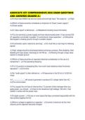 ASSOCIATE CET COMPREHENSIVE 2026 EXAM QUESTIONS AND ANSWERS GRADED