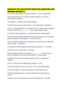 ASSOCIATE CET EVALUATION EXAM 2026 QUESTIONS AND ANSWERS GRADED