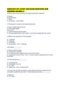 ASSOCIATE CET LATEST 2026 EXAM QUESTIONS AND ANSWERS GRADED 