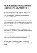 OL 211 FINAL PROJECT FULL SOLUTION 2026 QUESTIONS WITH ANSWERS GRADED A&plus;