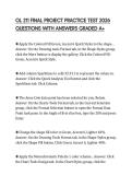 OL 211 FINAL PROJECT PRACTICE TEST 2026 QUESTIONS WITH ANSWERS GRADED A&plus;