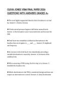 OLIVIA JONES VSIM FINAL PAPER 2026 QUESTIONS WITH ANSWERS GRADED A&plus;
