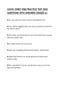 OLIVIA JONES VSIM PRACTICE TEST 2026 QUESTIONS WITH ANSWERS GRADED A&plus;