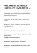 OLIVIA JONES VSIM TEST PAPER 2026 QUESTIONS WITH SOLUTIONS GRADED A&plus;