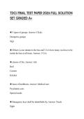 TDCJ FINAL TEST PAPER 2026 FULL SOLUTION SET GRADED A&plus;