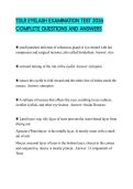 TDLR EYELASH EXAMINATION TEST 2026 COMPLETE QUESTIONS AND ANSWERS