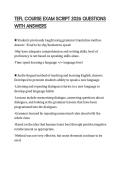 TEFL COURSE EXAM SCRIPT 2026 QUESTIONS WITH ANSWERS