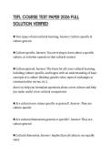 TEFL COURSE TEST PAPER 2026 FULL SOLUTION VERIFIED
