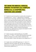TEST BANK FOR MEDICAL SURGICAL NURSING 7TH EDITION 2026 COMPLETE BUNDLE ALL 63 CHAPTERS FULL QUESTIONS AND ANSWE