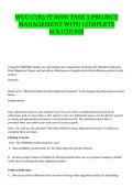 WGU C783 IT MSM TASK 3 PROJECT MANAGEMENT WITH COMPLETE SOLUTIONS