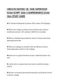 OREGON HEATING OIL TANK SUPERVISOR EXAM SCRIPT 2026 COMPREHENSIVE EXAM Q&A STUDY GUIDE