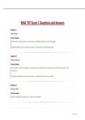 MHA 707 Exam C Questions and Answers&period;