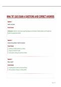 MHA 707 LSUS EXAM A QUESTIONS AND CORRECT ANSWERS