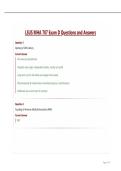 LSUS MHA 707 Exam D Questions and Answers