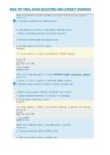MHA 707 FINAL EXAM QUESTIONS AND CORRECT ANSWERS&period;
