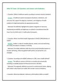 MHA 707 Exam&colon; 150 Questions and Answers with Rationales