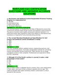 Maryland E&S Certification Questions and Answers Accurate Solutions 2026