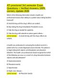 ATI proctored 3rd semester Exam Questions &plus; Verified Answers 100- correct&comma; Update 2026&period;docx