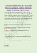 LEIK FNP TEST BANK PRACTICE QUESTIONS WITH 100&percnt; CORRECT ANSWERS &vert; VERIFIED &vert; UPDATED 2025&sol;2026 LATEST VERSION 