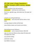 ATI CBC level 3 Exam Questions &plus; Verified Answers 100- correct&comma; Update 2026&period;docx