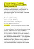 ATI Comprehensive Final Exam Questions &plus; Verified Answers 100- correct&comma; Update 2026&period;docx