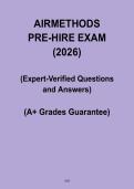 AirMethods Pre-Hire Exam 2026 &vert; Critical Care Flight Prep PDF