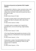 Fire alarm tech practice test Questions With Complete Solutions