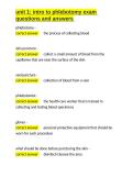 unit 1 intro to phlebotomy exam questions and answers&period;docx