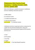 Phlebotomy NHA Practice Exam Questions &plus; Verified Answers 100- correct&comma; Update 2026&period;docx