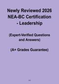 NEA-BC Certification 2026 &vert; Leadership Study & Practice PDF