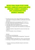 NCLEX FINAL EXAM STUDY GUIDE  2026&sol;2027 COMPLETE QUESTIONS WITH  VERIFIED CORRECT ANSWERS &vert;&vert;  100&percnt; GUARANTEED PASS  <NEWEST VERSION> 