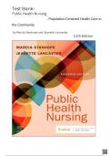 Test Bank For Public Health Nursing&colon; Population-Centered Health Care In The Community 11th Edition by Marcia Stanhope And Jeanette Lancaster&period; All Chapters&period; Latest 2026