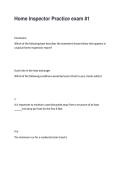 Home Inspector Practice Exam 1 &vert; Study Guide & Practice Questions