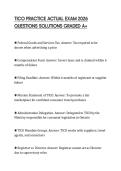 TICO PRACTICE ACTUAL EXAM 2026 QUESTIONS SOLUTIONS GRADED A&plus;