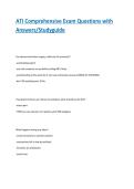 ATI Comprehensive Exam Questions with Answers&sol;Study guide