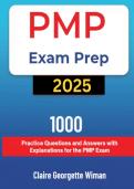 PMP Exam Prep 2025 by Claire Georgette Wiman- PDF &lpar;Graded A&rpar;