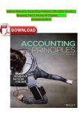 Solution Manual for Accounting Principles&comma; 14th Edition &ndash; Jerry J&period; Weygandt&comma; Paul D&period; Kimmel & Jill E&period; Mitchell &vert; Latest Update 2026 Exam Prep &vert; GRADED A&plus;