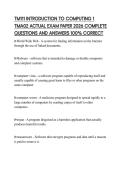 TM111 INTRODUCTION TO COMPUTING 1 TMA02 ACTUAL EXAM PAPER 2026 COMPLETE QUESTIONS AND ANSWERS 100&percnt; CORRECT