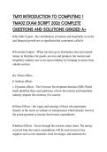 TM111 INTRODUCTION TO COMPUTING 1 TMA02 EXAM SCRIPT 2026 COMPLETE QUESTIONS AND SOLUTIONS GRADED A&plus;