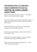 TM111 INTRODUCTION TO COMPUTING 1 TMA02 EXAMINATION TEST 2026 FULL QUESTIONS AND CORRECT ANSWERS ALREADY PASSED
