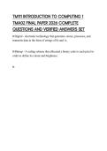 TM111 INTRODUCTION TO COMPUTING 1 TMA02 FINAL PAPER 2026 COMPLETE QUESTIONS AND VERIFIED ANSWERS SET