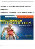Test Bank for Berne And Levy Physiology 7th Edition  by Koeppen &Tab;&vert;All Chapters &lpar;1-44&rpar; &vert;Expert Verified Answers &vert; Graded A&plus;