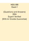 NSG 300 Exam 1 &ndash; Nursing Theory & Practice Study Guide PDF