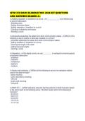 ISTM 310 MAIN EXAMINATION 2026 SET QUESTIONS AND ANSWERS GRADED