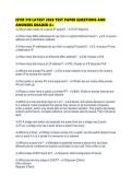 ISTM 310 LATEST 2026 TEST PAPER QUESTIONS AND ANSWERS GRADED