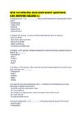 ISTM 310 UPDATED 2026 EXAM SCRIPT QUESTIONS AND ANSWERS GRADED