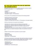 MLT ASCP MAIN EXAMINATION 2026 SET QUESTIONS AND ANSWERS RATED 